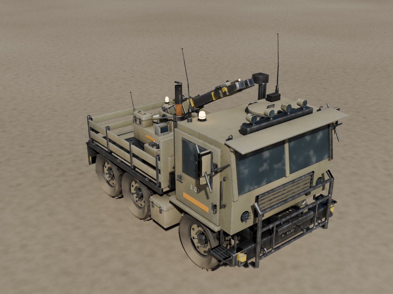 CAMIÓN 6×6, vehículo de ingenieros